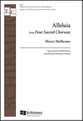 Four Sacred Choruses: 4. Alleluia SATB choral sheet music cover
